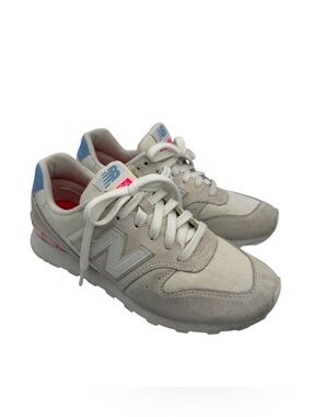 New Balance WL696OSA Women’s 696 Classic Retro Sneakers Off White Pink Blue Sz 7